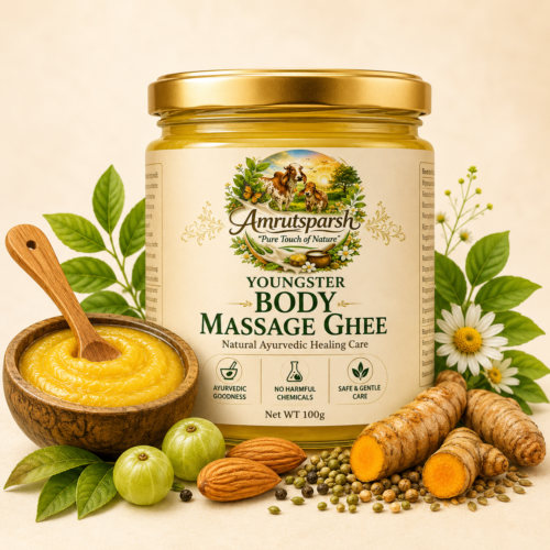 Amrutsparsh Youngster Body Massage Ghee for Muscle Relaxation & Wellness